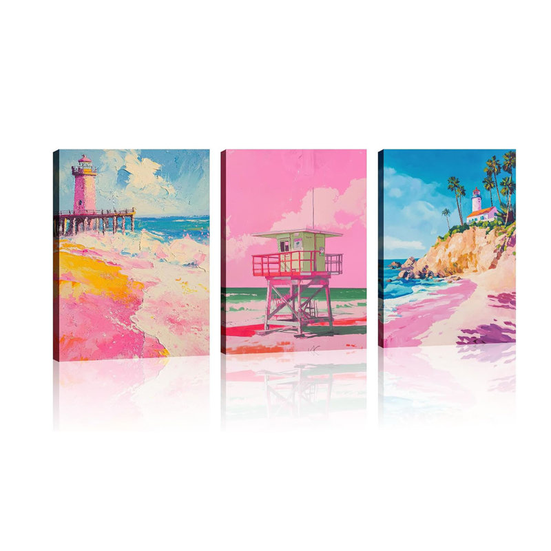 3 Piece Wrapped Canvas Wall Art