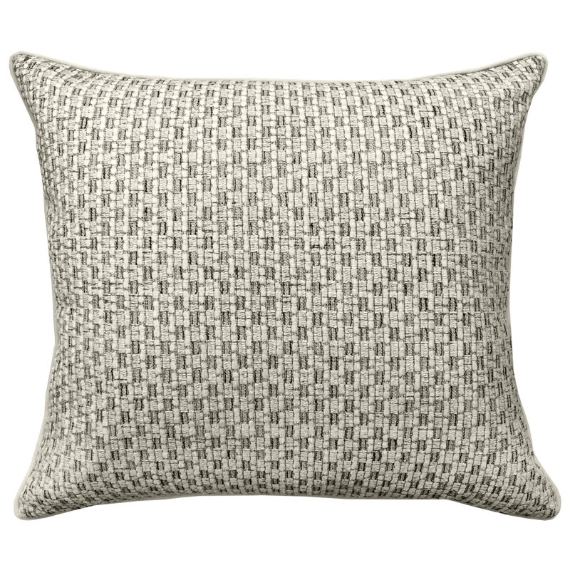Geometric Pillow Cover & Insert, 16" x 26", Ivory