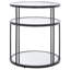 Table de bout en verre avec rangement-1712709927