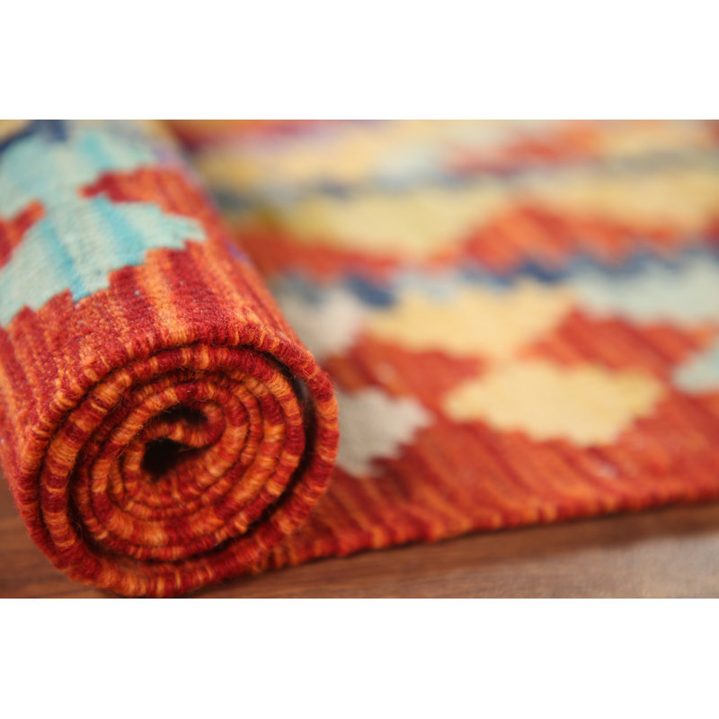 Reversible Wool Kilim Oriental Rug 4x5