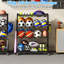 Garage Organisateur d'équipement de sport, organisateur de ballon de sport avec roues, panier