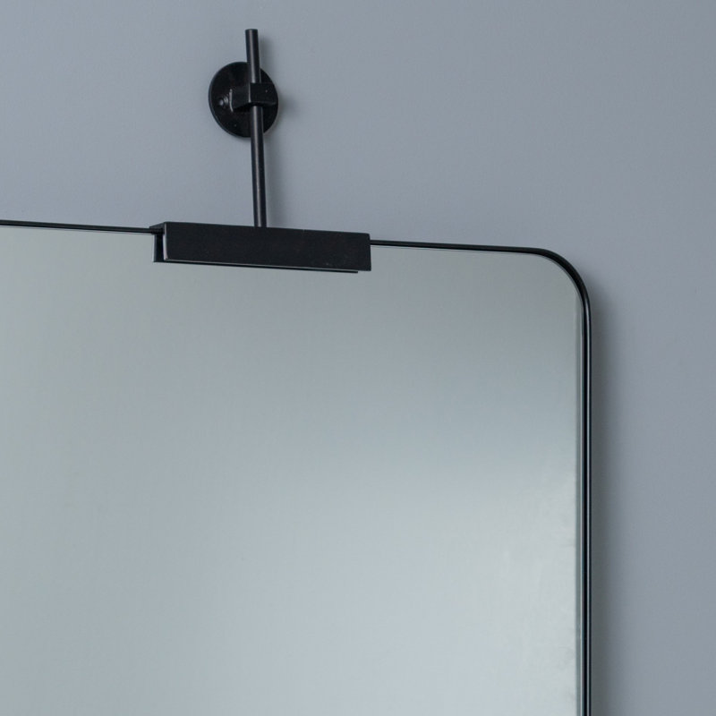 Frida Rectangle Mirror, Black