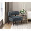 Fauteuil d'appoint en velours de luxe élégant