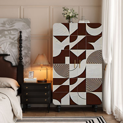Retro painted  storage wardrobe