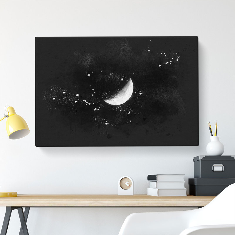 A Half Moon - Wrapped Canvas, 50cm H x 76cm W x 3cm D