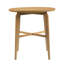 Table de bar ronde en bois de 36,22 pouces de hauteur pour cuisine, salle à manger ou bar personnel (naturel)