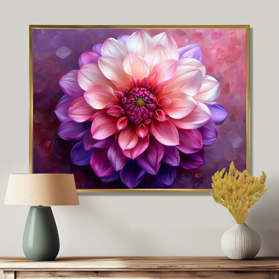 «Dahlia», art floral mauve