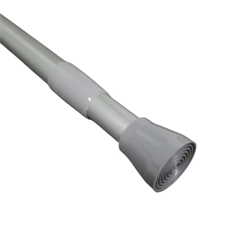Tringle de rideau de douche réglable à tension droite, De 43 po à 79 po, Chrome