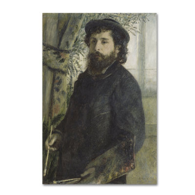 Claude Monet by Pierre-Auguste Renoir - Wrapped Canvas Print