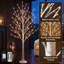 Bouleau artificiel blanc illuminé 6 pi avec 120 lumières DEL blanc chaud, branches flexibles pour décoration de mariage de Noël, utilisation intérieure seulement, paquet de 1-772702990-772702988