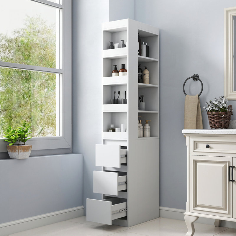 Retro Style Glass Door Buffet Cabinet with Adjustable Shelves and Durable Metal Handles for Elegant Storage, White