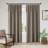 Linen Texture Tie Top Light Filtering Curtain Pair(2 Panels)-1799807143-1799807149