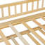 Lit simple en bois avec lit gigogne simple