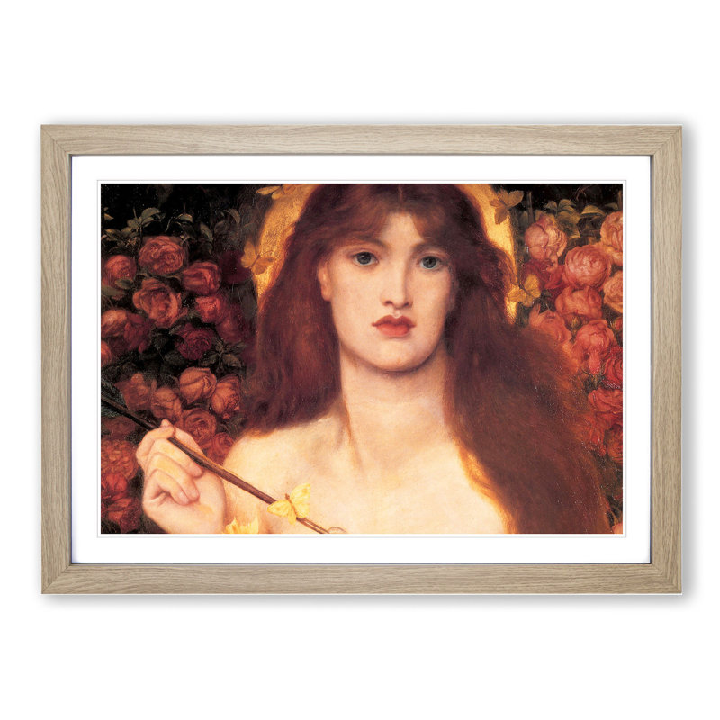 Venus Verticordia by Dante Gabriel Rossetti - Picture Frame Painting, Oak Framed, 27cm H x 36cm W x 2cm D