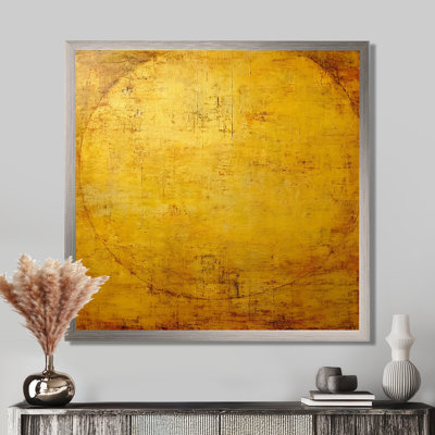 Ancienne opulence rétro or abstrait - peinture abstraite, art mural