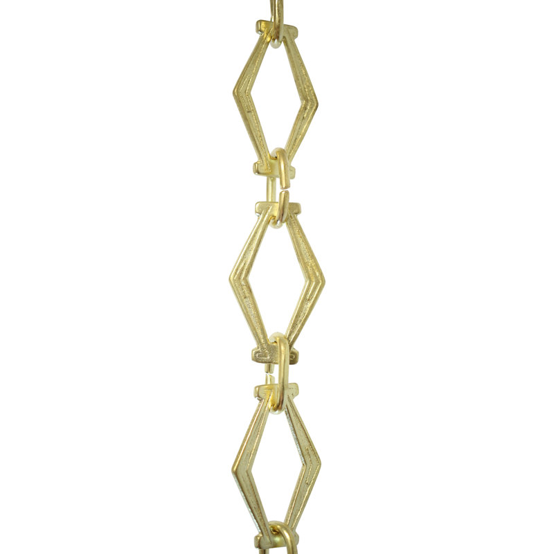 Hexagonal Un-Welded Chain or Chain Break, Acid Dipped, 36”H x 1.42”W x 0.16”D