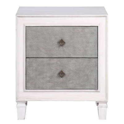 Table de chevet 2 tiroirs