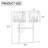 2-Light Modern Glass Vanity Light With Brass Accents(Set of 2)-124840839-124840841-124840837