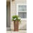 Set of 2 Tall Outdoor Planters, Square Flower Plant Pot – Indoor/Outdoor Taper Planters Ideal for Patio and Entryway-848538091-848538080