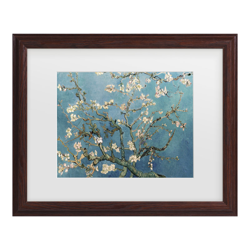 «Almond Blossoms» par Vincent Van Gogh, Brun, H 18,75 po x l 22,75 po x P 0,75 po