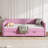 Twin Size Daybed With Drawers Upholstered Tufted Sofa Bed, With Button On Back And Piping On Waved Shape Arms-Light Grey-810967700-810967698
