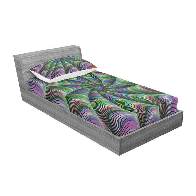Ensemble de draps psychédéliques tentacules se transformant en fleurs, Taie d'oreiller pour lit simple