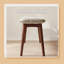 Banc de table en bois de chêne naturel pour salle à manger avec coussin en cuir-1592580916