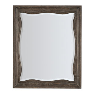 Dentil Pediment Black Wall Mirror with Hooks