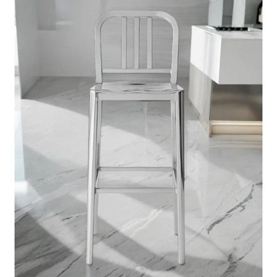 Tabouret naval en acier inoxydable