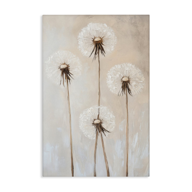«Neutral Dandelion Illustration» par Petal Prints Design, H 24 po x l 16 po