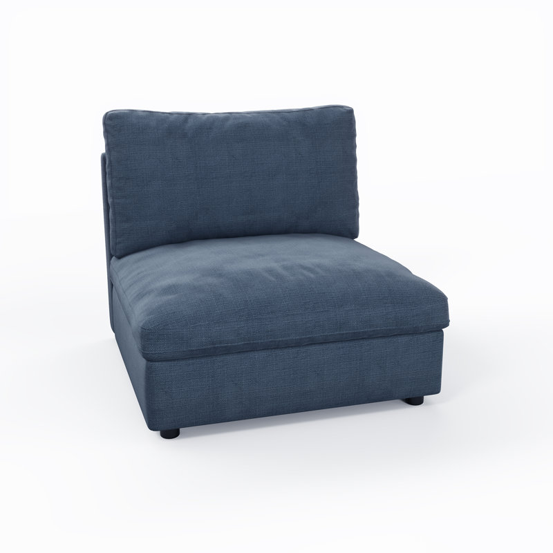 Canapé 31,5 po, Simple, Bleu