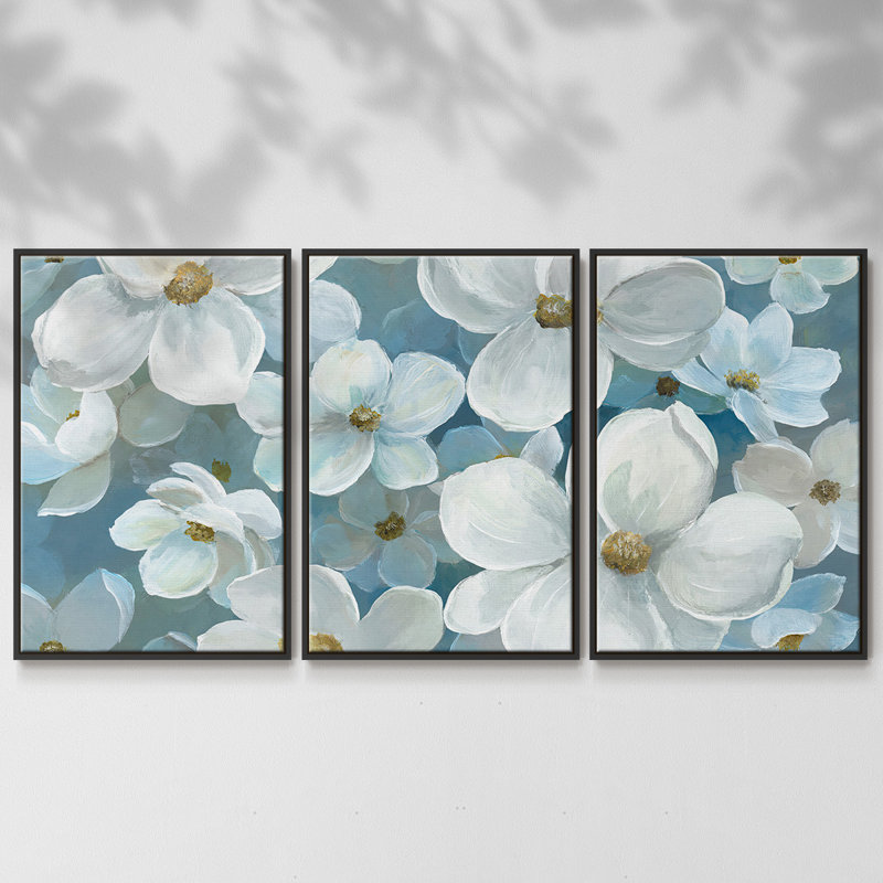 Blanc Expression 3 pièces, H 40 po x l 78 po x P 2 po, Noir