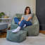 Natalia Armchair Bean Bag and Square Footstool-1400010049-1400010078