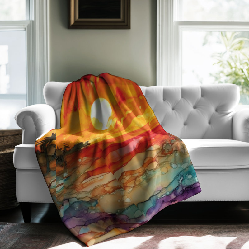 Dusk Colors - 1 pièce Sherpa Premium, Lit simple