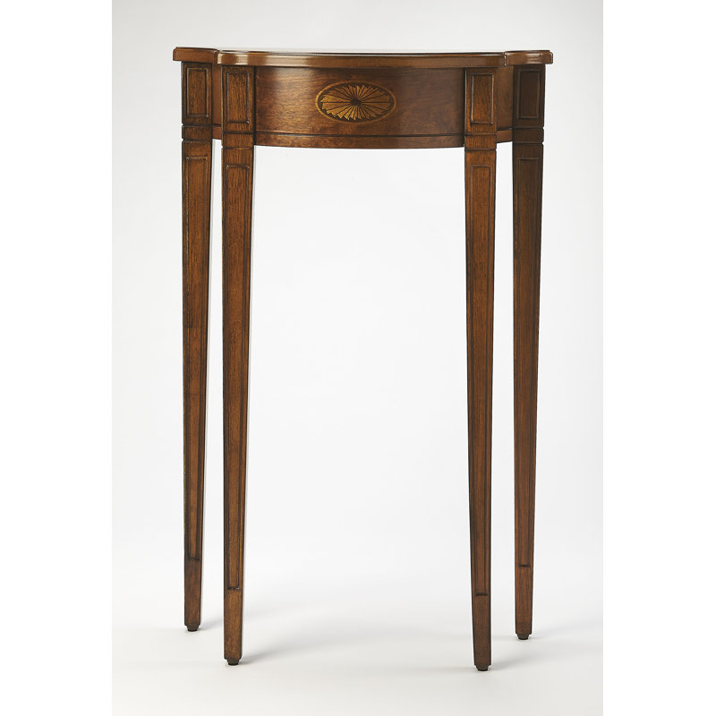 Chester Console Table, Olive Ash Burl, 32" H x 20" W x 9.5" D