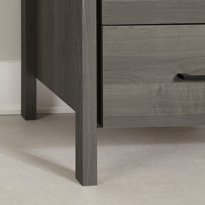 Gravity Nightstands Gray Maple, Gray Maple