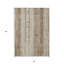 Tapis intérieur lavable rayé brun et ivoire 3 pi x 5 pi-125213157