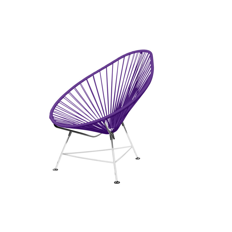 Chaise de jardin, Mauve / chrome