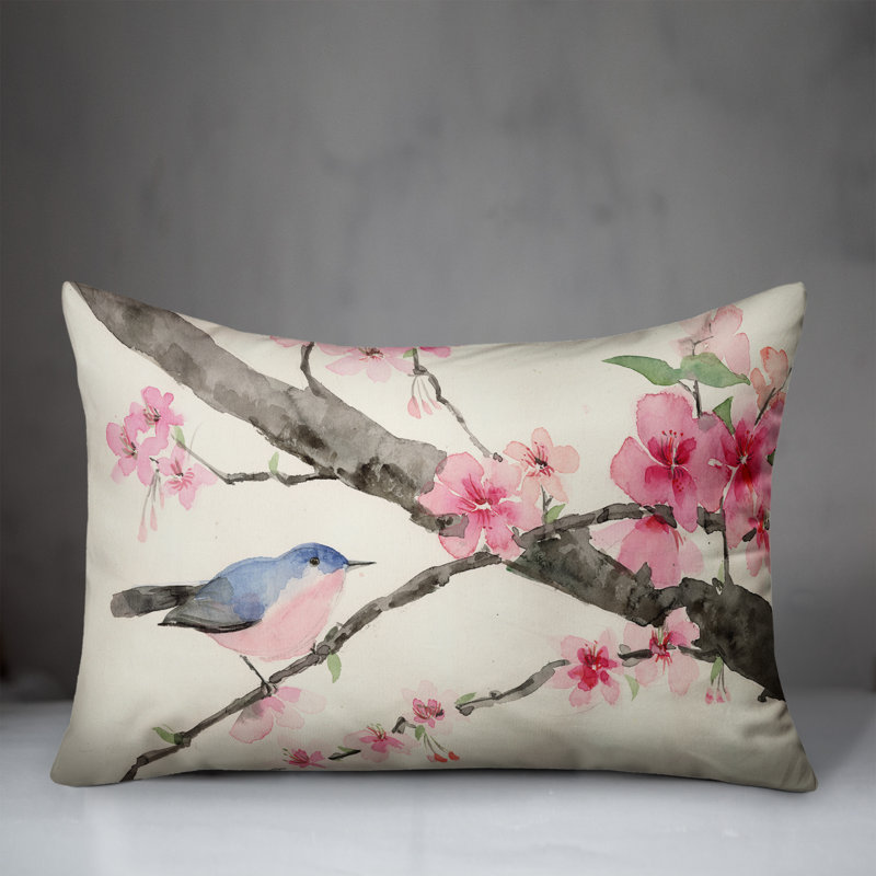  Kitson Cherry Blossom Branch Rectangular Pillow Cover & Insert