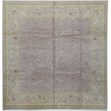 Jahan Wool Floral Area Rug in Green