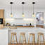 Luminaire suspendu en verre moderne Luminaires suspendus pour îlot de cuisine pour îlot de cuisine pour art de cuisine, salon, salle à manger, couloir et chambre à coucher-283421641