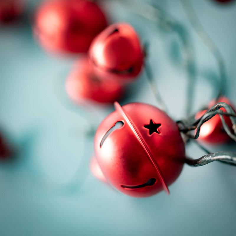 Guirlande 31 "Christmas Jingle Bell, Rouge