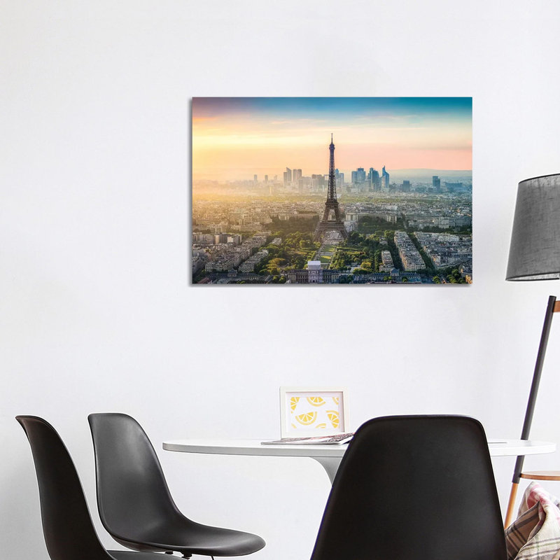 Paris Skyline With Eiffel Tower by Jan Becke - Wrapped Canvas Gallery-Wrapped Canvas Giclée
