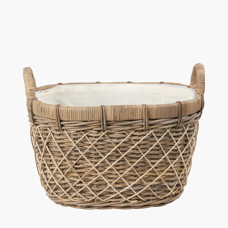 Hand Woven Laundry Hamper with Handles