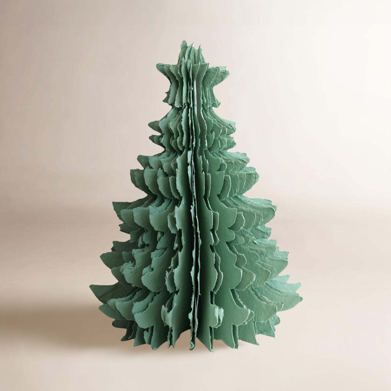Handmade Recycled Paper Folding Tree