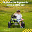 24V Kids Ride On UTV Green, 2 places à piles avec voiture avec télécommande, 4 moteurs, suspension tout-terrain pour sable-100651918