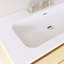 Meuble-lavabo mural simple avec comptoir intégré en céramique blanche-1965274292-1965274290