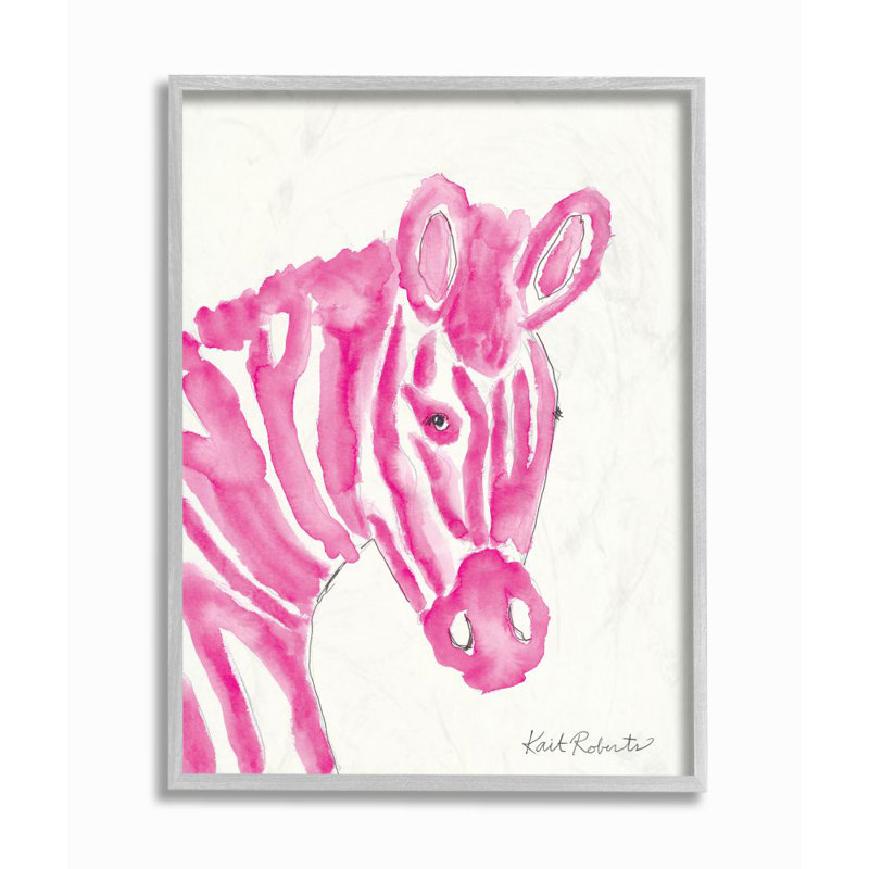 Kid's Zebra par Kait Roberts - impression d'art graphique, Estampe numérique Farmhouse, H 20 po x l 16 po x P 1,5 po