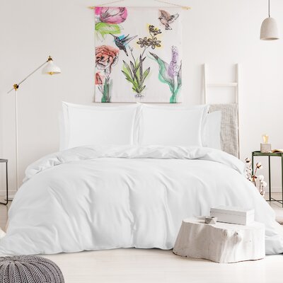 1000 TC 6 Piece Duvet Cover Set -  Nestl, WF-NB-trblnd-Q-wht