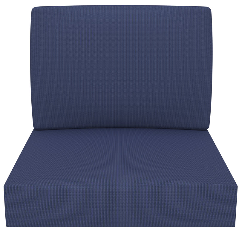 Outdoor 5" Seat / Back Cushion, Replacement Cushions with Highly Durable Cover Rite Fabric, Navy Blue